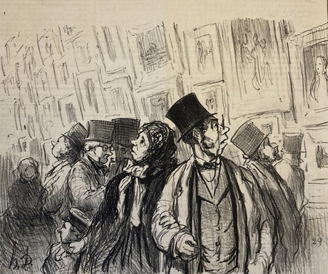Honoré Daumier, „???“, Lithographische Serie „Le Parisien“, 1852, Privatsammlung, Graphisches Kabinett, Wallraf-Richartz-Museum, Köln