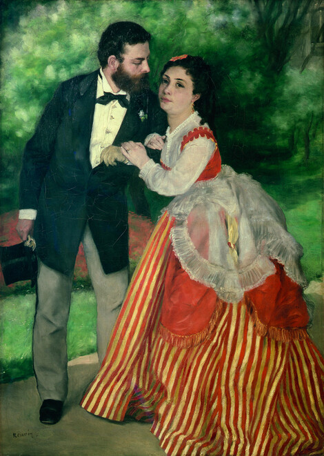 August Renoir, Das Ehepaar Sisley, um 1868, Öl auf Leinwand, Wallraf-Richartz-Museum & Fondation Corboud, Foto: Rheinisches Bildarchiv Köln