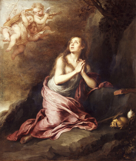 Bartolomé Esteban Murillo, Die büßende Maria Magdalena, um 1670, Öl auf Leinwand, Wallraf-Richartz-Museum & Fondation Corboud, Foto: RBA Köln