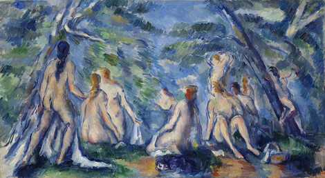 Paul Cézanne, Badende, um 1895/96, Öl auf Leinwand, Museum Langmatt, Baden, © Foto: Stiftung Langmatt Sidney und Jenny Brown, Baden, Schweiz